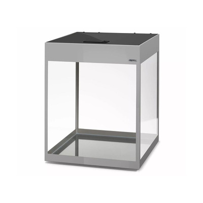 GLOSSY AKVÁRIUM CUBE GREY LT 2x10W LED 50x50x63cm 135L