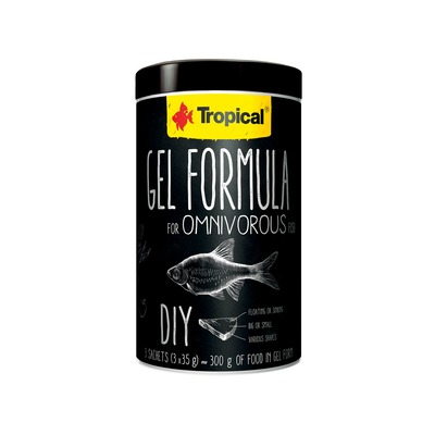 TROPICAL Gel Formula omnivore 1000ml: 105g produktu = 300g želé - všežravé ryby