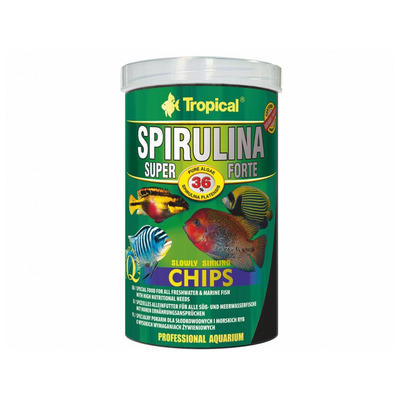 Obrázok TROPICAL-SpirulinaForteChips 36% 1L/520g