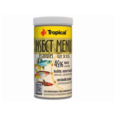 TROPICAL - INSECT MENU GRANULES  XXS 250ml/160g