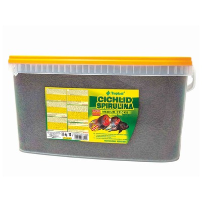 TROPICAL-Cichl.Spirul.MediumSticks 10L