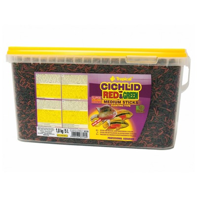 TROPICAL-Cichl.Red&GreenMediumStic 5L/1,8kg