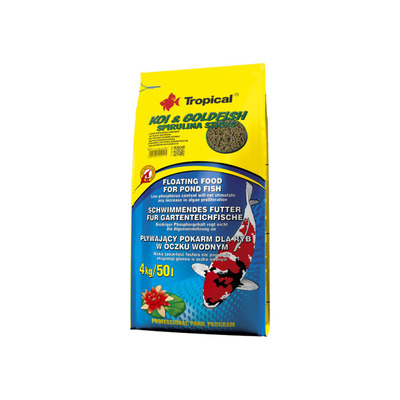 TROPICAL- POND Koi-Goldfish Spirulina sticks 4kg vrece