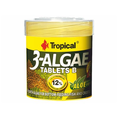 Obrázok TROPICAL-3-Algae Tablets B 50ml/36g cca 200ks ponárajúce sa