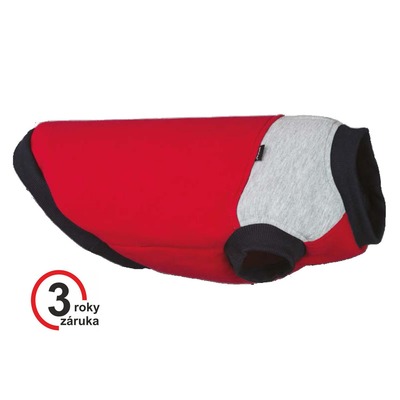 Oblečenie Denver 35cm  červeno-sivé - Maltezák