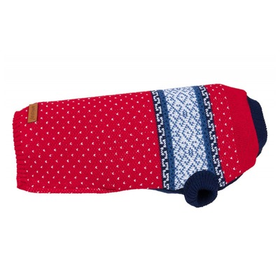 Oblečenie pre psa sveter Bergen 19 cm červený
