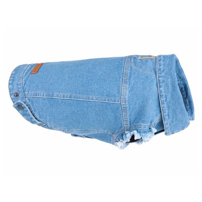 Oblečenie pre psa bunda 30 cm Denim 30 [g] x 32 [b] x 46 [d] cm svetlo modrá