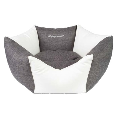 Ležadlo CLASSIC Crown 2in1 M 58(o)x23(h)cm tmavo sivé