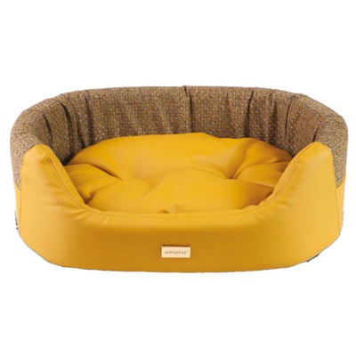 Ležadlo MORGAN Ellipse 2in1 S 54(x)x45(y)x16(h)cm žlté