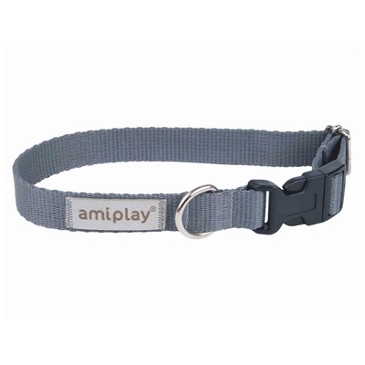 Obojok Samba S 20-35cm x 1,5cm sivý Amiplay