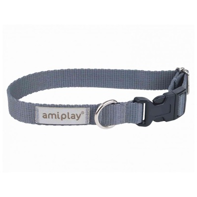 Obojok Samba XL 45-70cm x 2,5cm sivý Amiplay