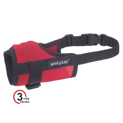 Náhubok Air M (N3) Cocker Spaniel 17-20 [a] x 25-40 [b] cm červený