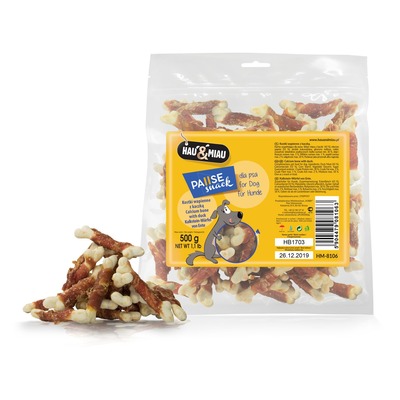 Obrázok Calcium bone with duck 500g kalciová kosť s kačacím mäsom