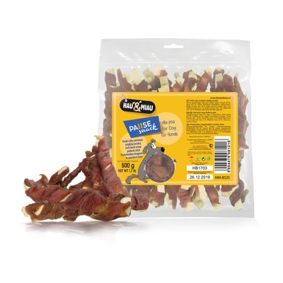 Soft duck wrap Pollock stick 500g pásiky z rýb ovinuté kačacím mäsom