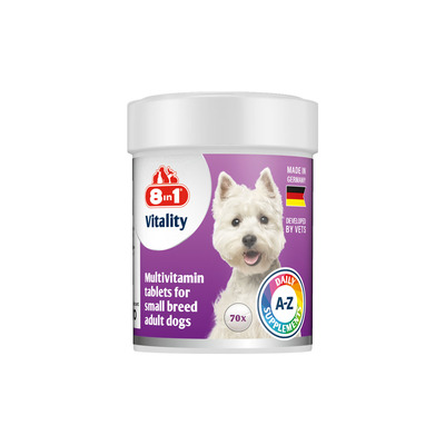 8in1 Vitality MultiVitamin Small Breed 70tbl