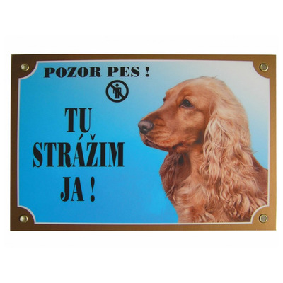 Tabuľka Americký kokr zlatý