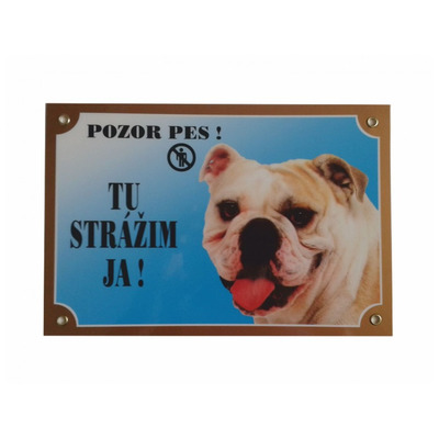 Tabuľka Buldog anglický