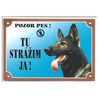 Tabuľka Nemecký ovčiak  vlkošedý