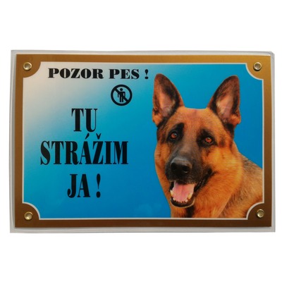 Tabuľka Nemecký ovčiak  spredu