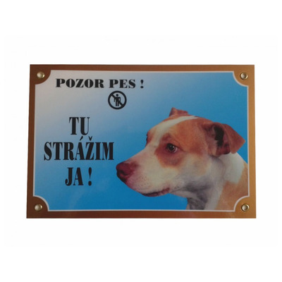Tabuľka Pitbulteriér