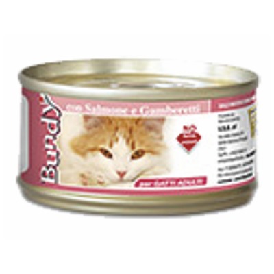 BUNDY CAT konzerva pre mačky paté 85g losos/kreveta