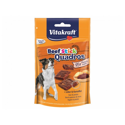 Obrázok VITAKRAFT-Beef Stick Quadros pre psov pečeň/zemiaky 70g