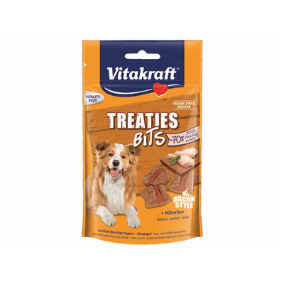 VITAKRAFT-Treaties Bits pre psov kura/slanina 120g