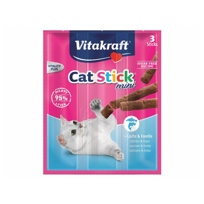 Obrázok VITAKRAFT-Cat Stick mini treska/treska 3x6g