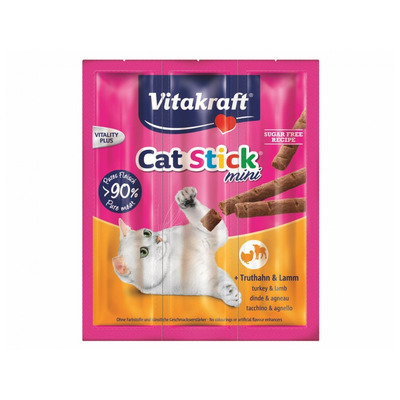 VITAKRAFT-Cat Stick mini morka/jahňa 3x6g