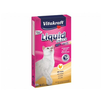 Obrázok VITAKRAFT-Cat Liquid Snack taurin/kura 6x15g