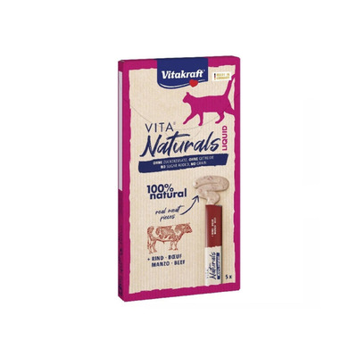 Obrázok VITAKRAFT-Cat Naturals Liquid hovädzina 5x15g
