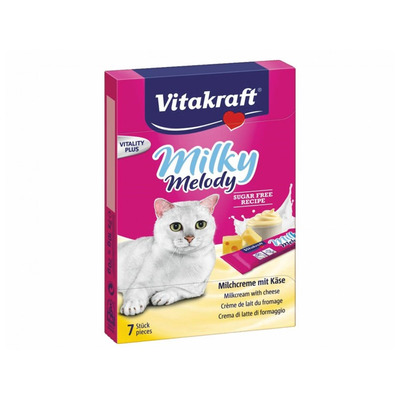 Obrázok VITAKRAFT-Milky Melody mliečny krém so syrom pre mačky 70g