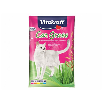 VITAKRAFT-Cat Grass tráva pre mačky náhradná náplň 50g