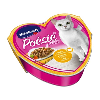 VITAKRAFT- Poésie kura a zelenina v šťave 85g