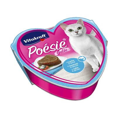 VITAKRAFT- Poésie losos a špenát v želé 85g