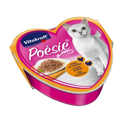 VITAKRAFT- Poésie kura + morka v šťave 85g srdiečko