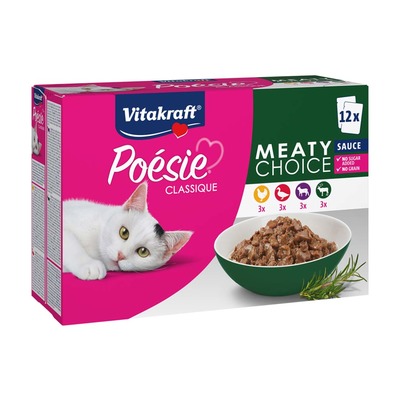 Obrázok VITAKRAFT- Poésie Sauce multipack kura,kačka,jahňa,zverina 12x85g kapsička
