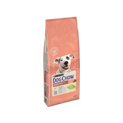 DOG CHOW Sensitive losos s ryžou 14kg 
