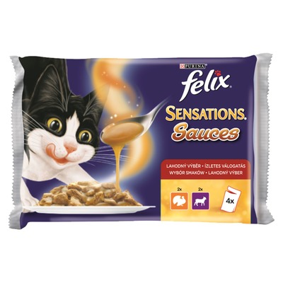 FELIX Sensations Sauces 4x85g morka/jahňacie v och om