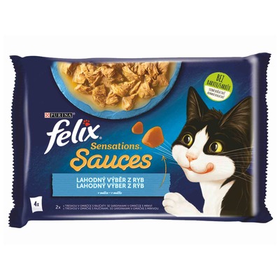 FELIX Sensations Sauces 4x85g)treska/sardinka v och om