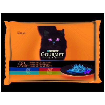 Kapsička GOURMET PERLE mini filety v šťave 4x85g