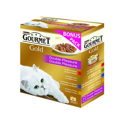 Obrázok Konz. GOURMET GOLD Grilované dusené mäso kúsky 8x85g