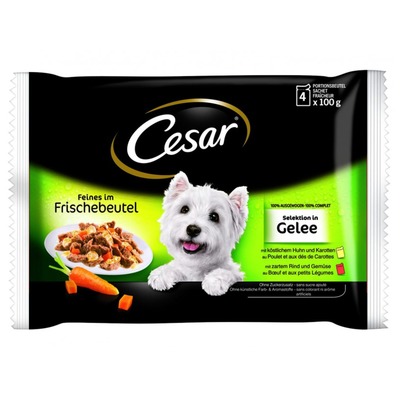 CESAR kapsička Selection mix v želé 400g